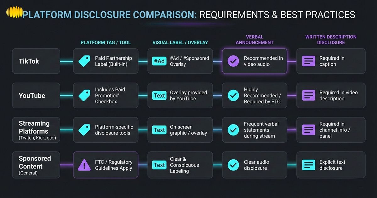 Platform Compliance and Disclosure Requirements