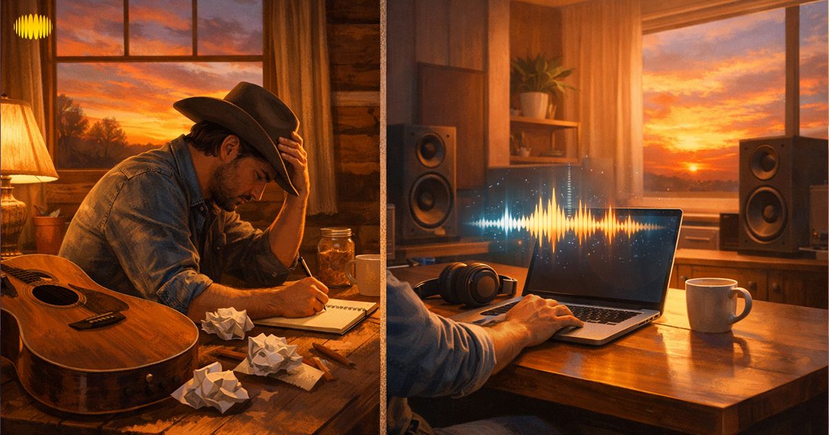 Comparison - AI vs Manual Country Songwriting